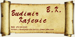 Budimir Kajević vizit kartica